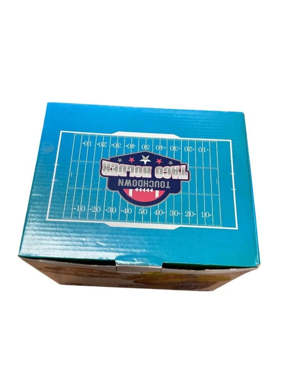 Touchdown Taco Holder Football-Themed Novelty Holds 2 Tacos BarBuzzo New In Box - Picture 2 of 4